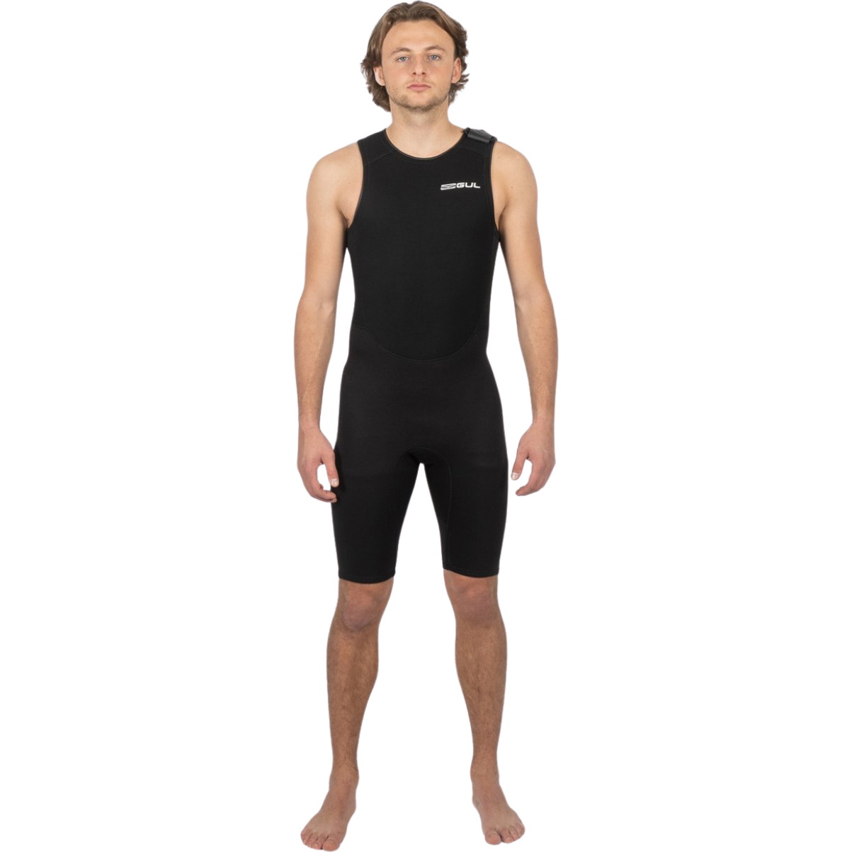 2026 Gul Mens Response 3/2mm Flatlock Short John Wetsuit RE5304-B9 - Black